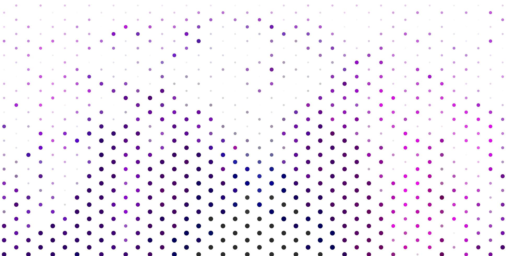 diseño de vector púrpura claro con formas circulares