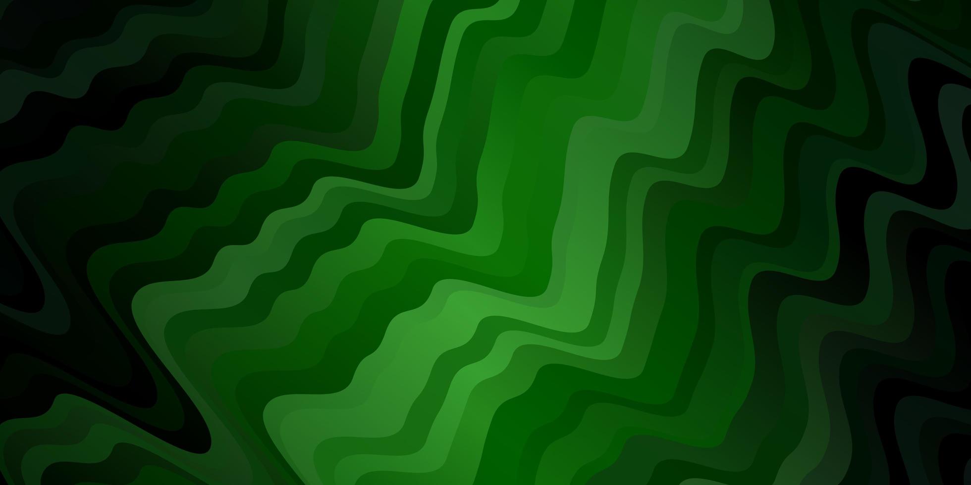 Dark Green vector background with lines