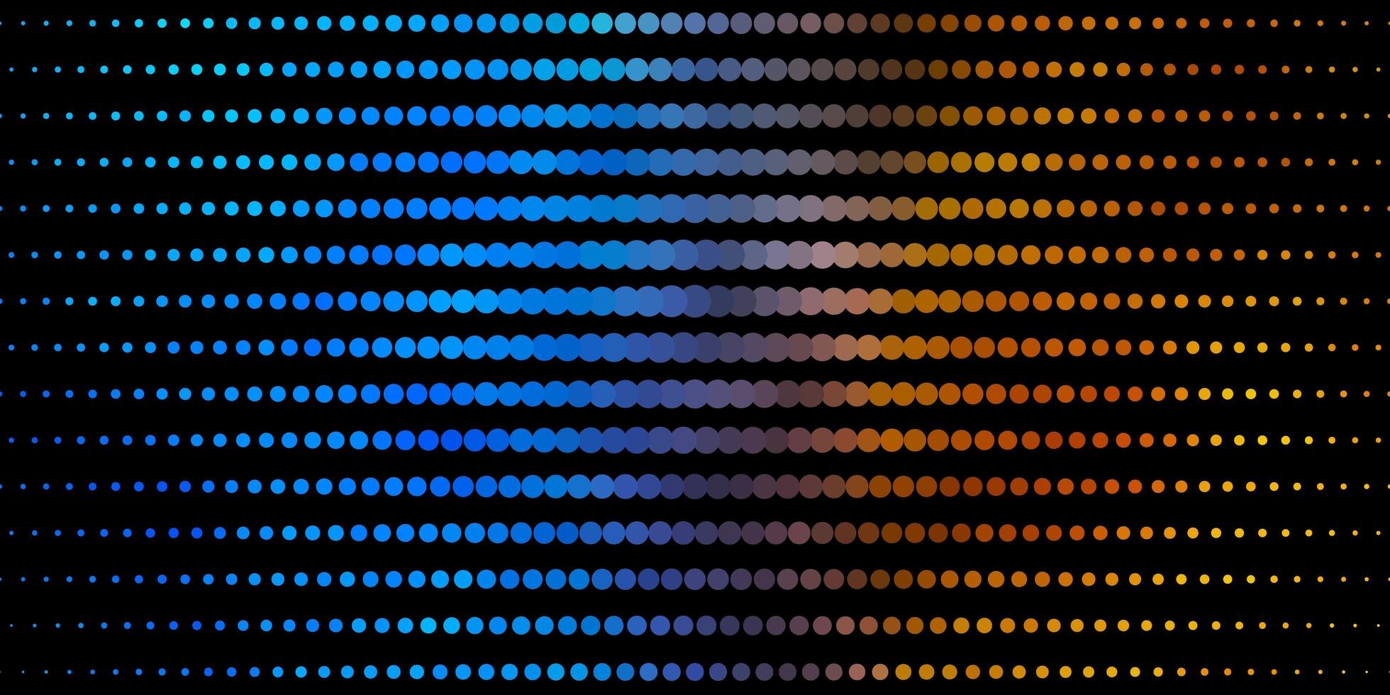 Dark Blue Yellow vector backdrop with dots