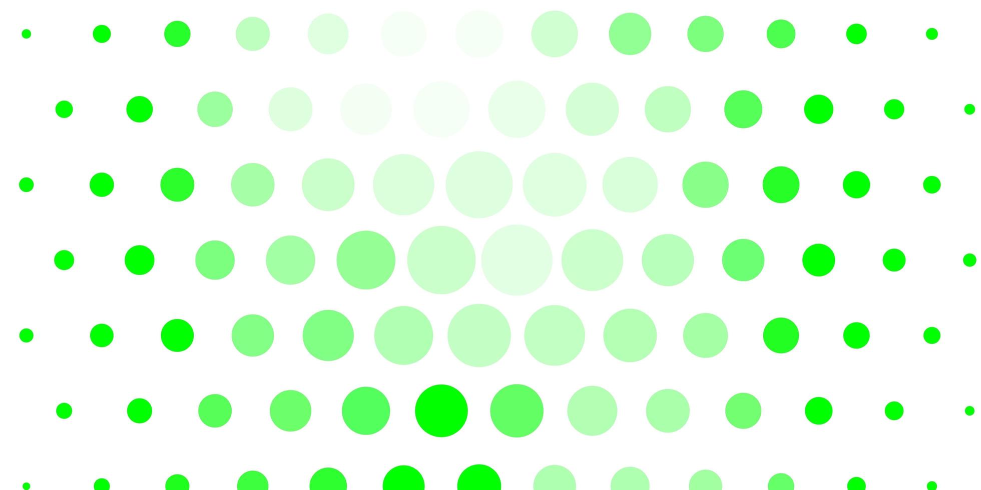 Light Green vector background with circles