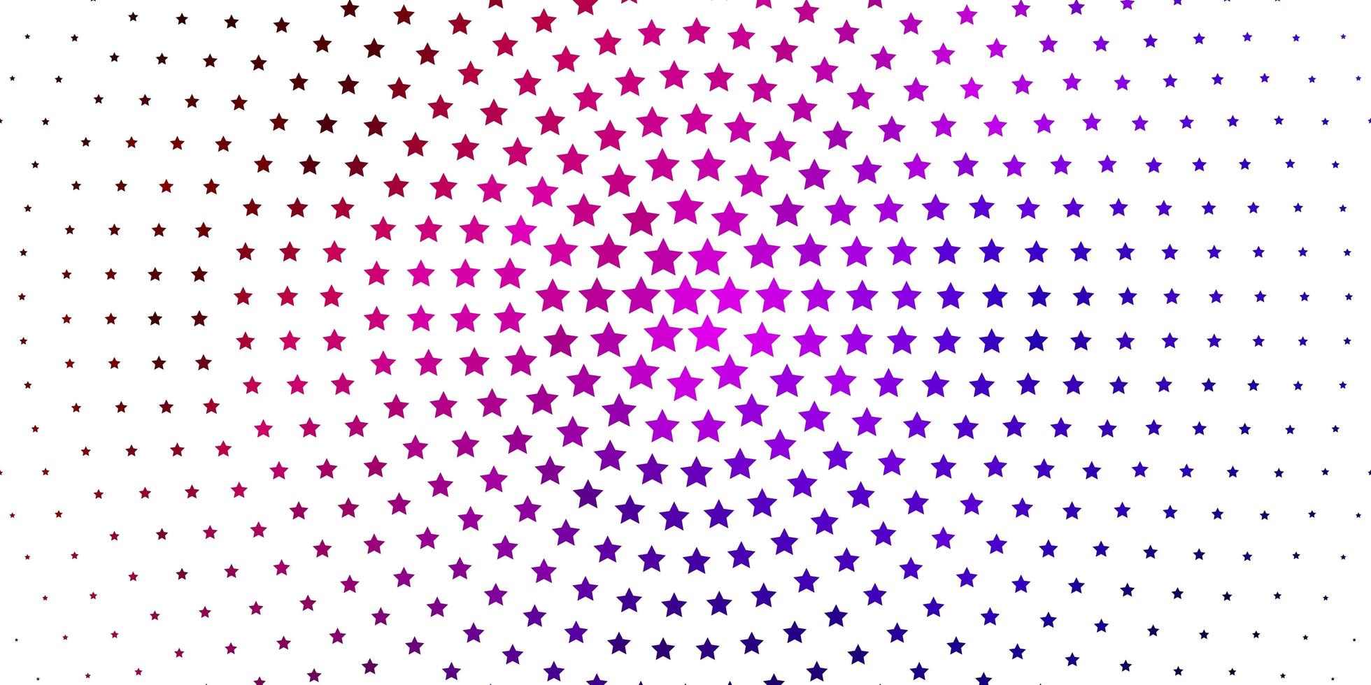 Light Blue Red vector template with neon stars
