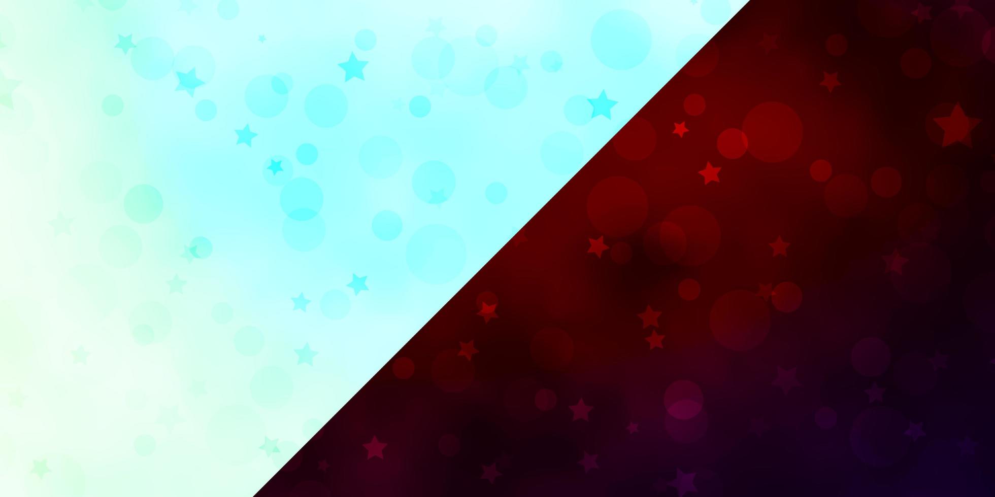 Vector template with circles stars