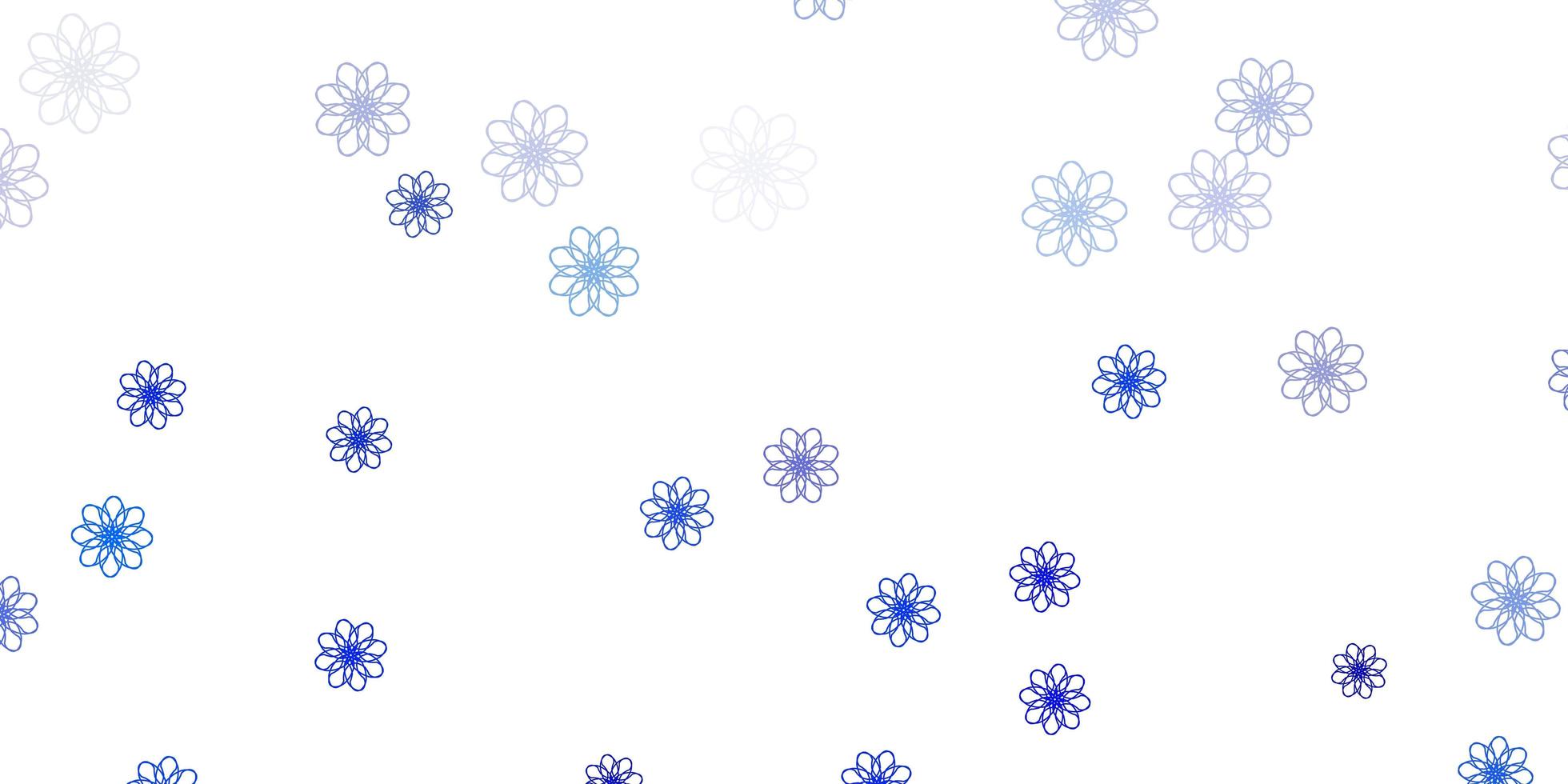 Light BLUE vector natural backdrop with flowers