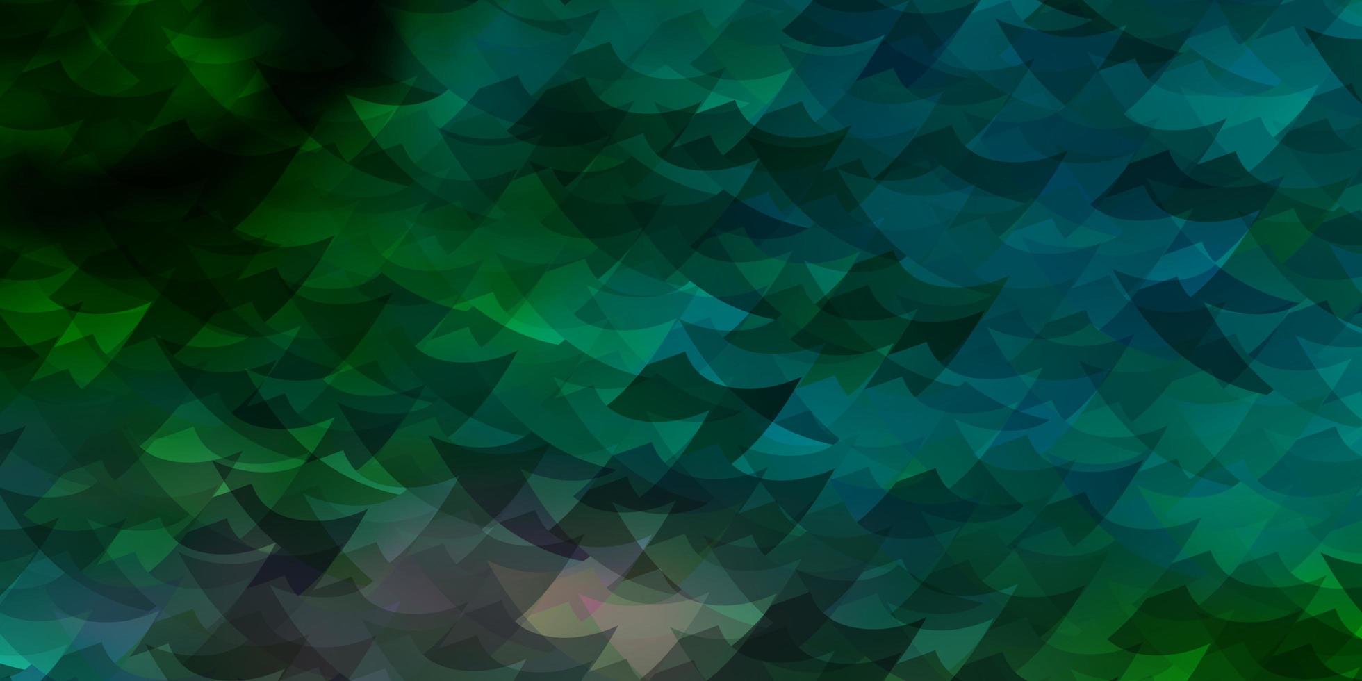 Light Blue Green vector background with triangles