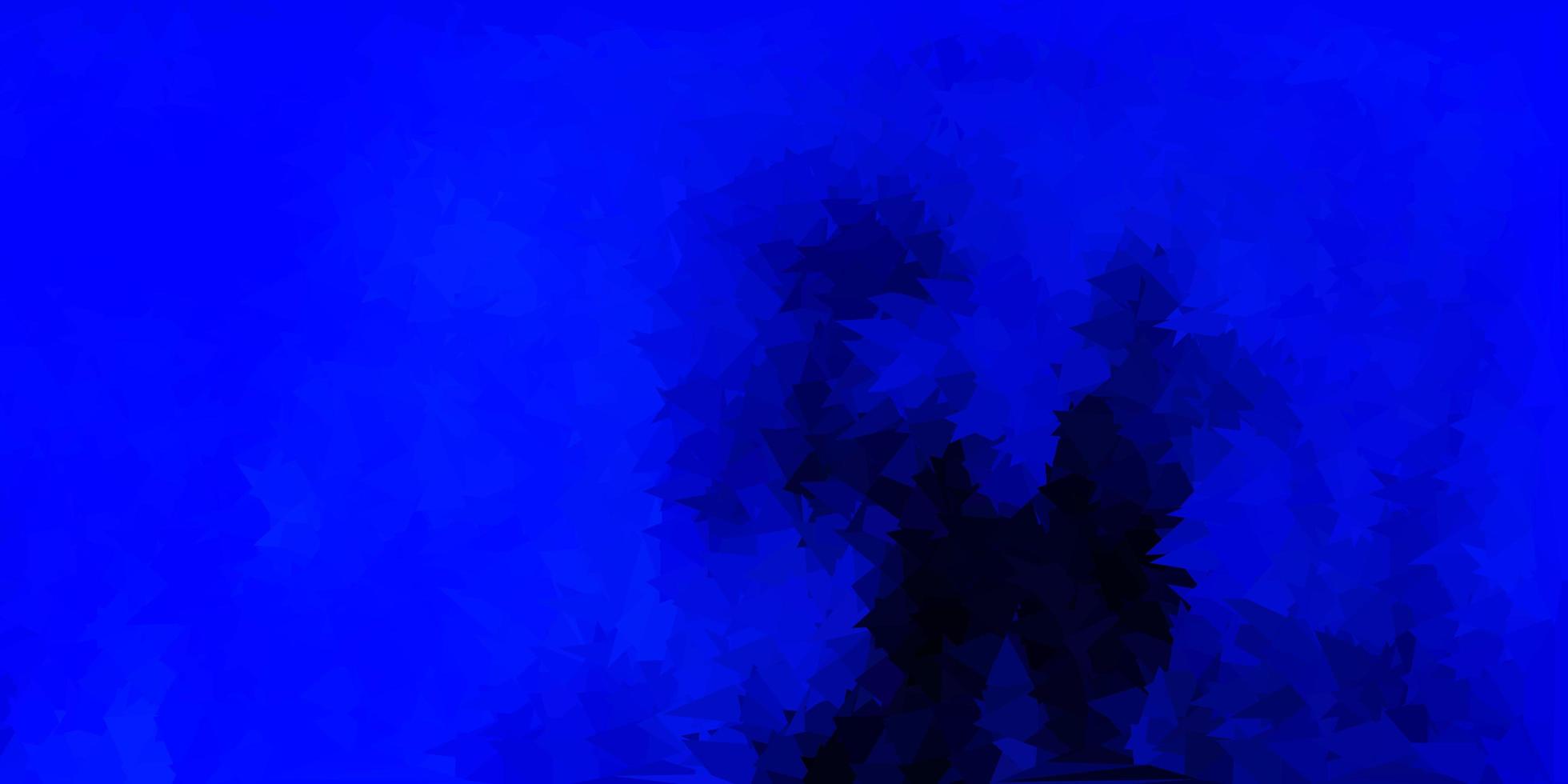 Dark blue vector polygonal background