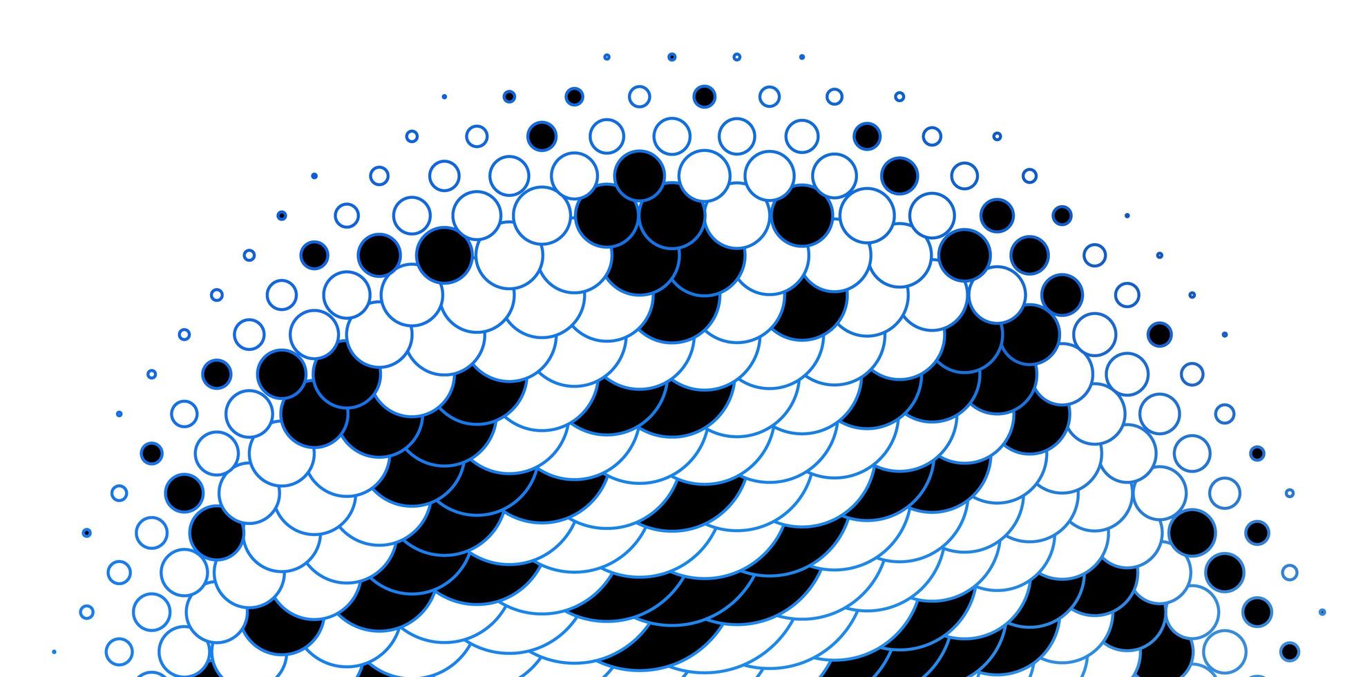 patrón de vector azul oscuro con círculos