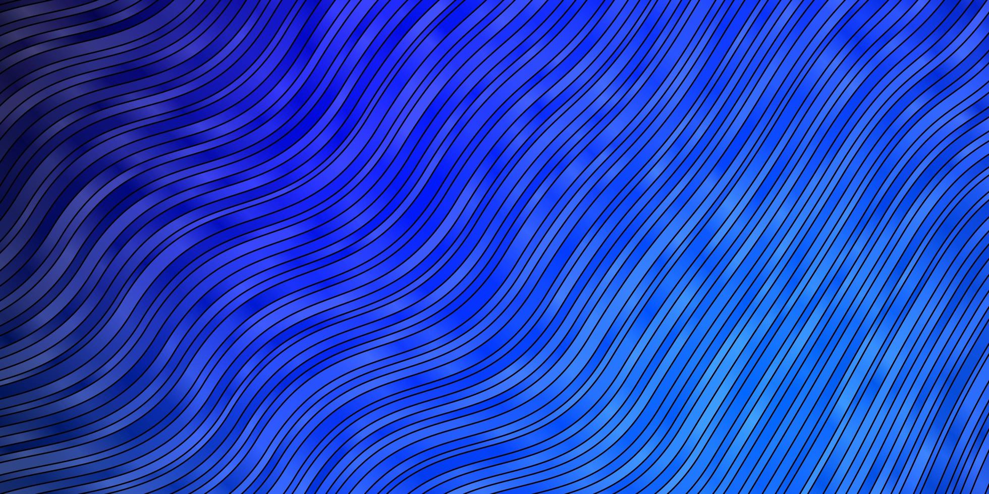 Dark BLUE vector backdrop with bent lines