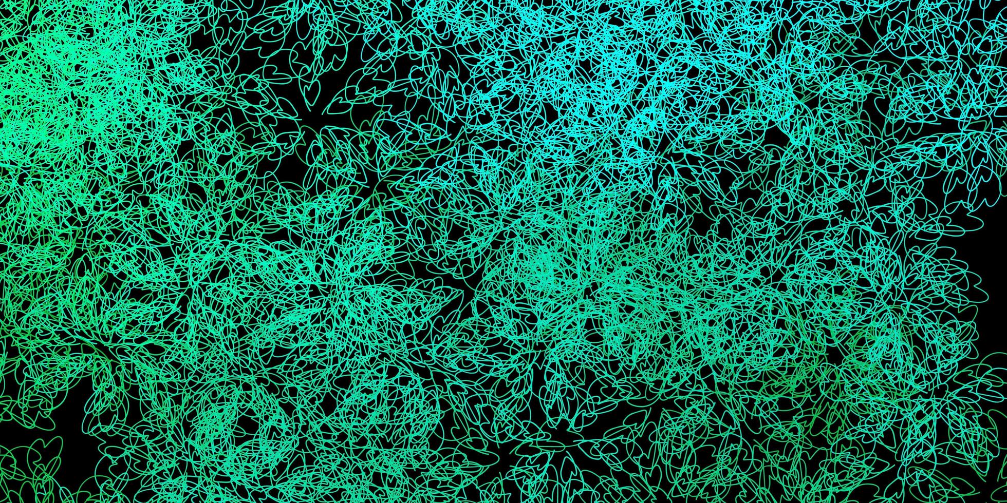 Dark green vector background with curves