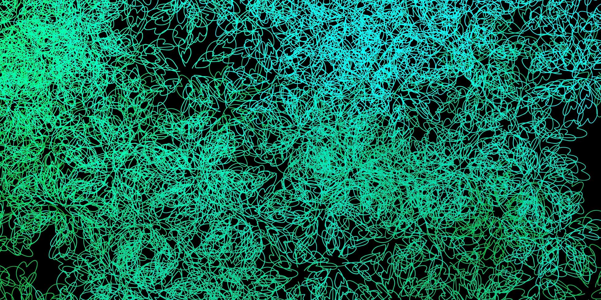 Fondo de vector verde oscuro con curvas