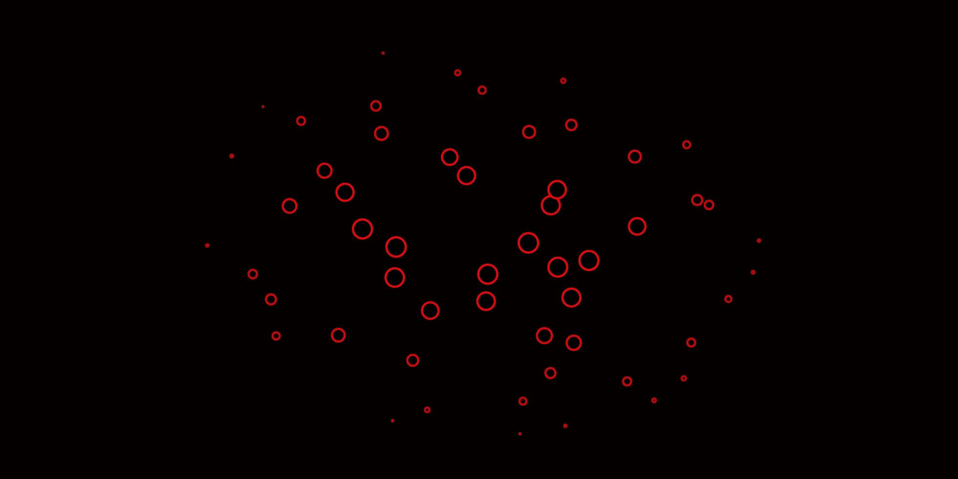 Dark Red vector background with circles
