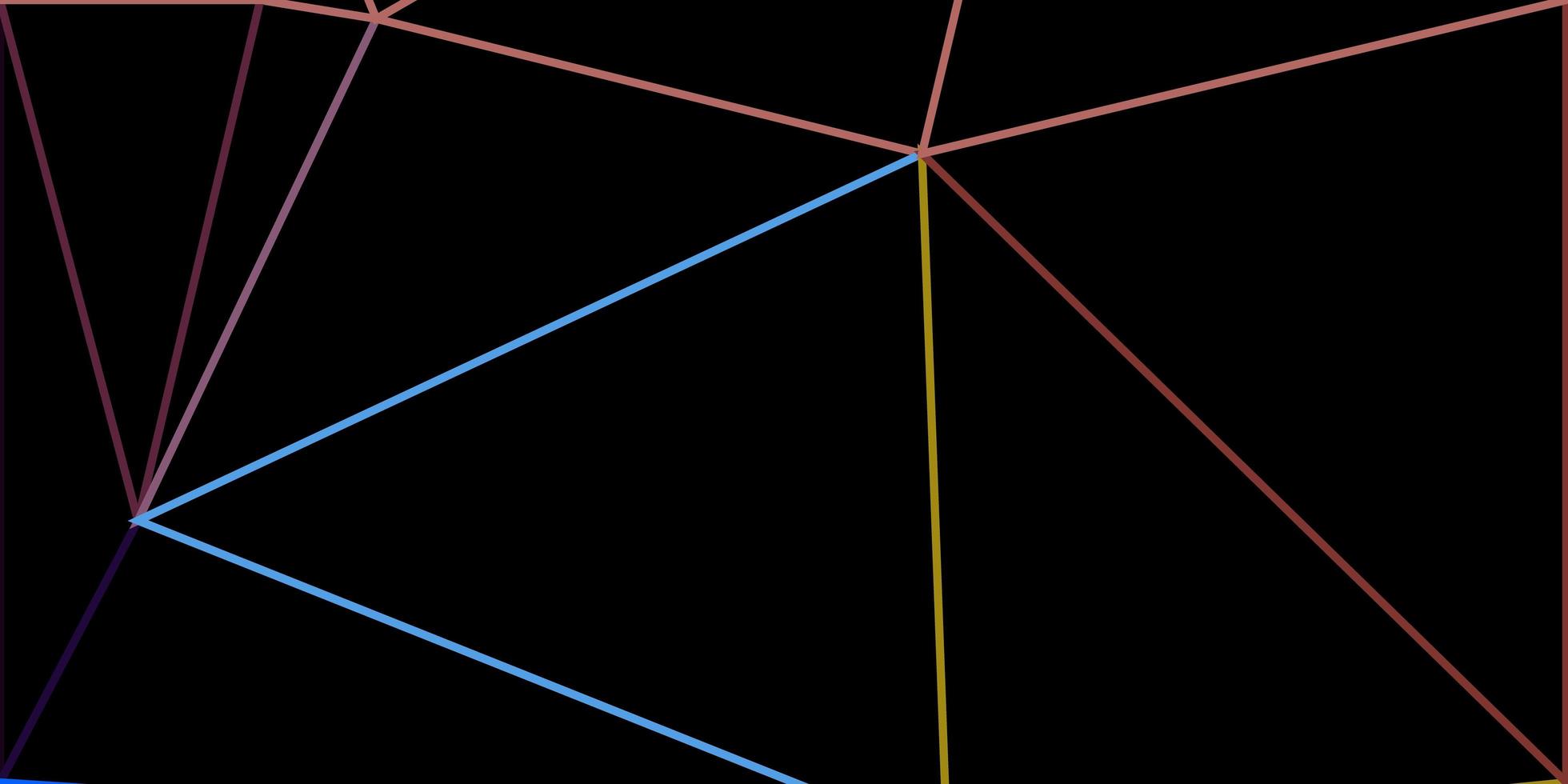 Dark blue yellow vector abstract triangle texture