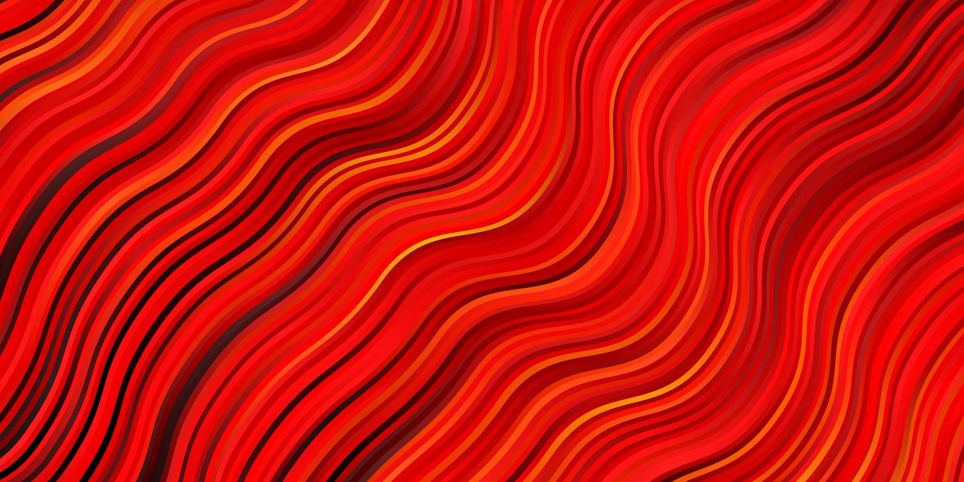 Dark Orange vector texture with wry lines