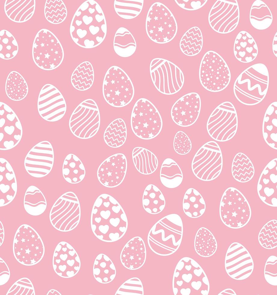 lindo fondo de huevos de pascua vector