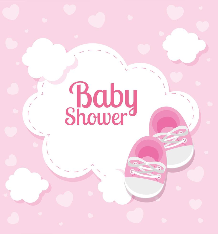 Tarjeta De Baby Shower Con Zapatos Y Nubes Vector En Vecteezy Tarjeta De Baby Shower Con Zapatos Y Nubes Vector En Vecteezy