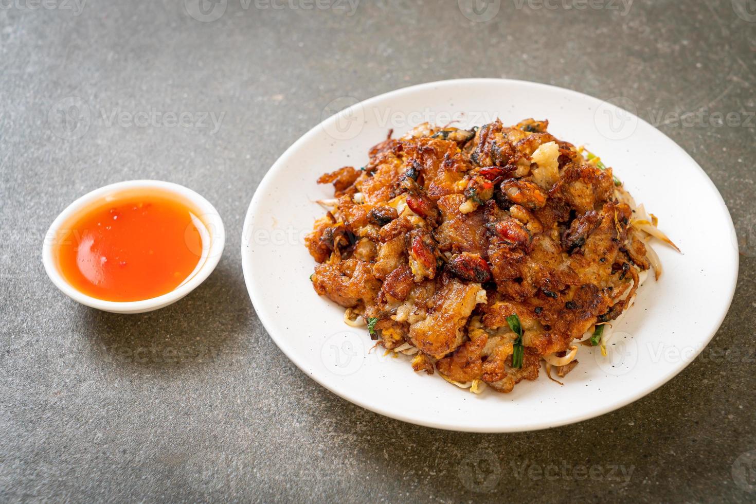 Crispy Fried Mussel Pancake photo