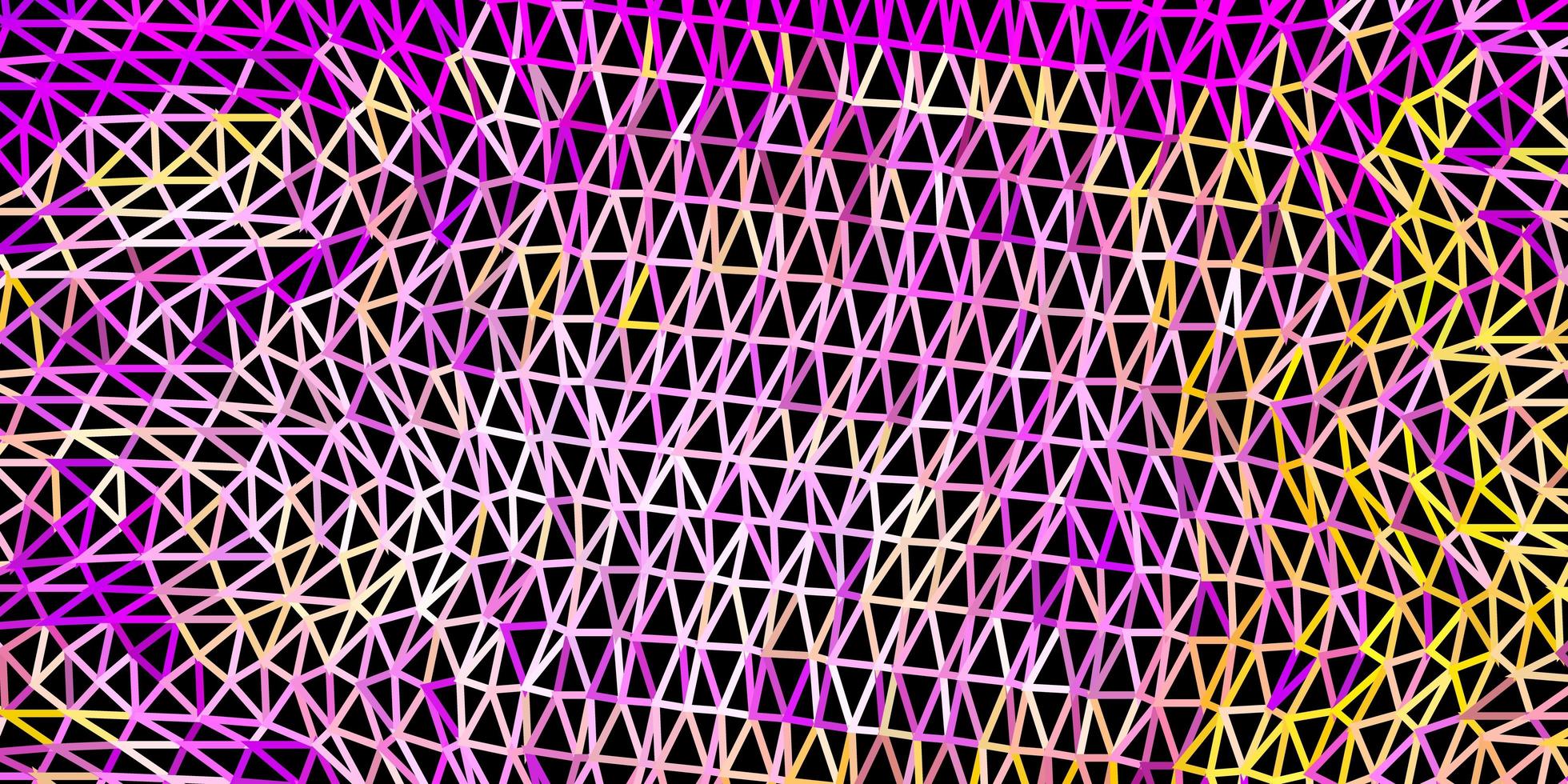 Light pink yellow vector triangle mosaic pattern