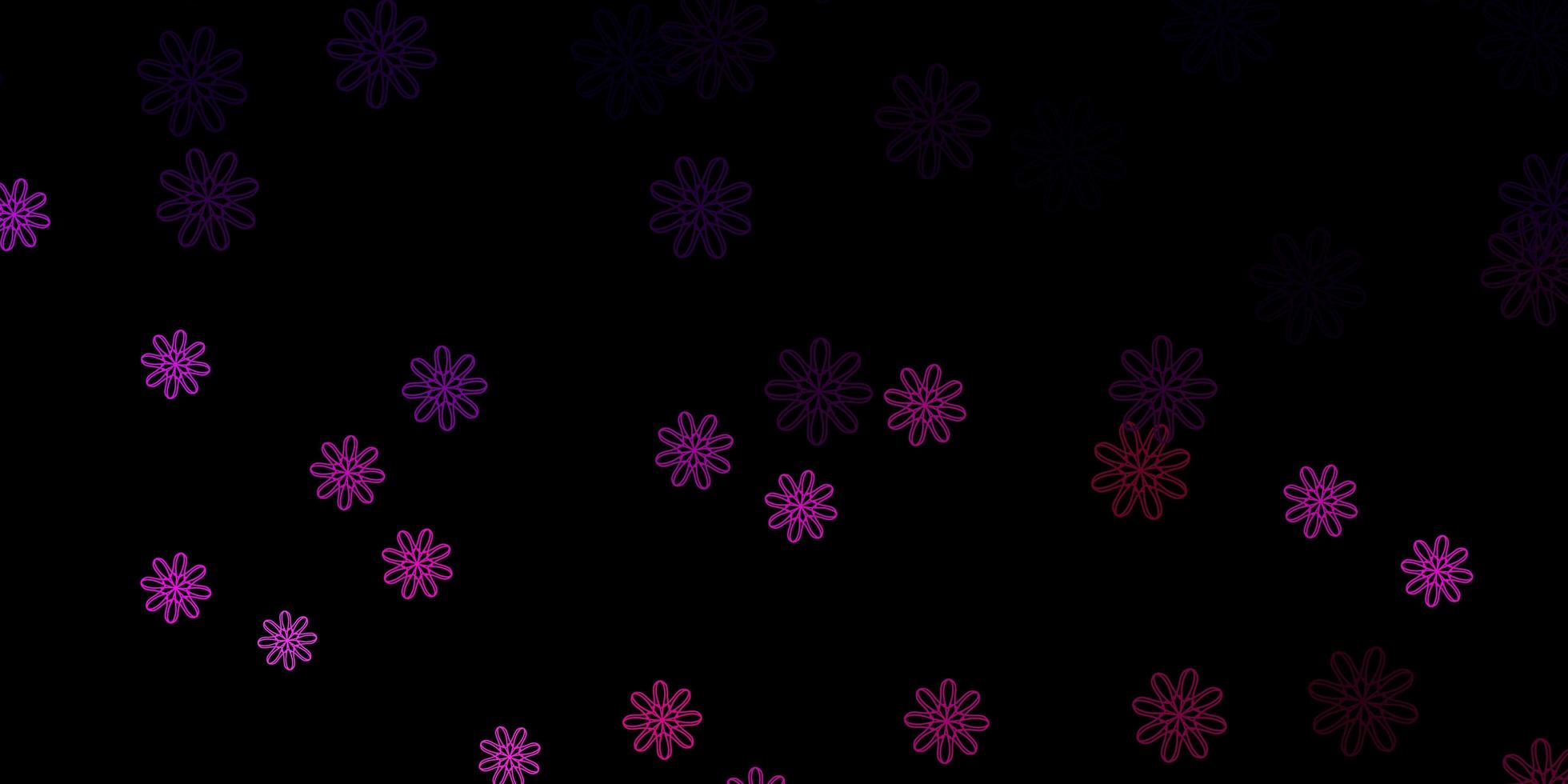 Dark Purple Pink vector pattern with abstract shapes