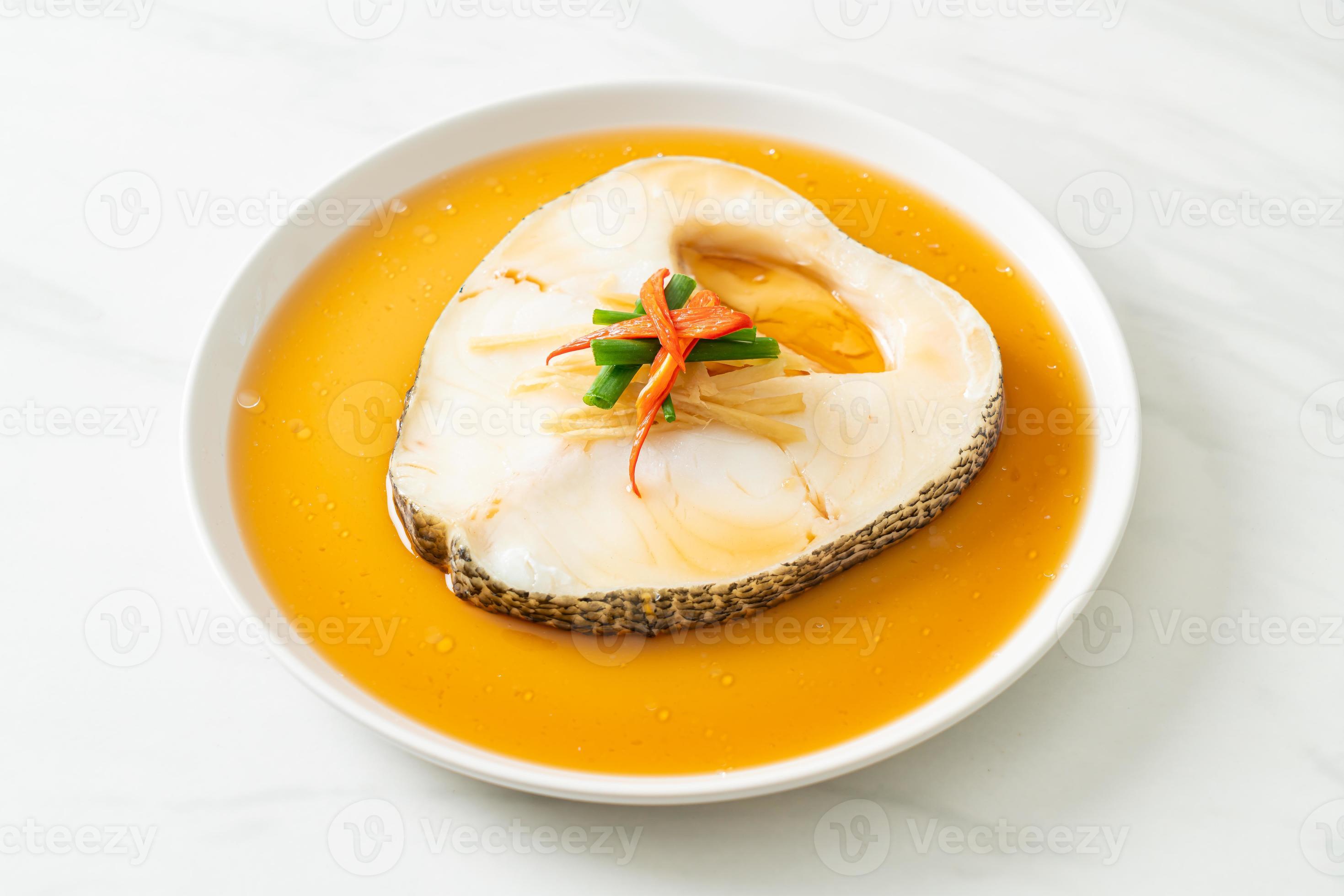 Steamed Cod Fish with Soy Sauce 2705591 Stock Photo at Vecteezy