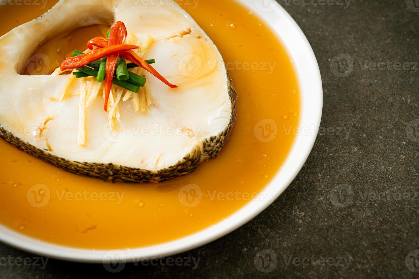 Steamed Cod Fish with Soy Sauce 2705592 Stock Photo at Vecteezy