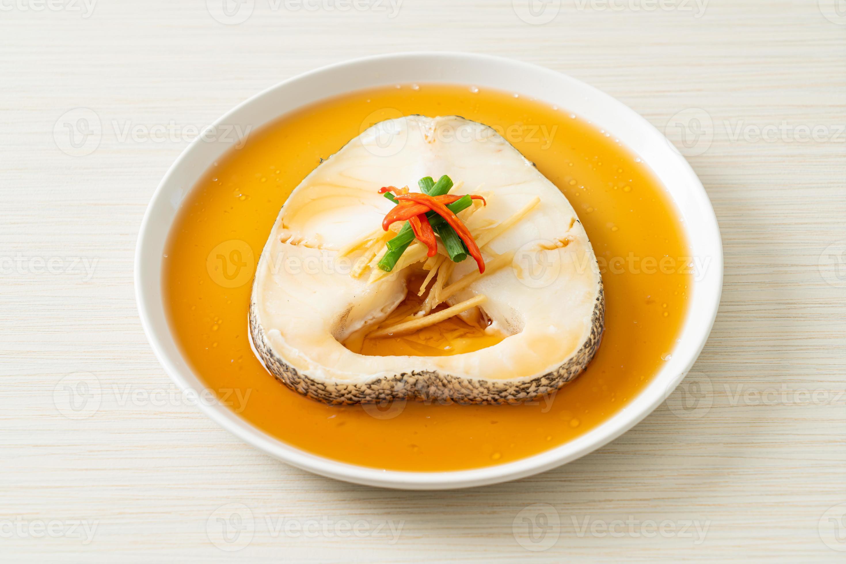 Steamed Cod Fish with Soy Sauce 2705593 Stock Photo at Vecteezy