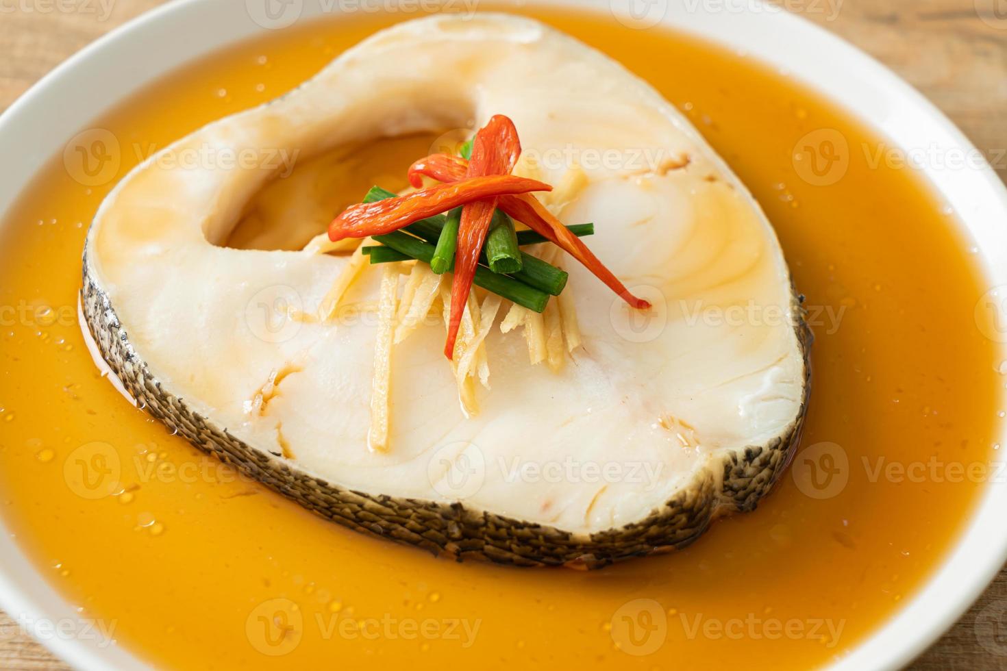 Steamed Cod Fish with Soy Sauce 2705598 Stock Photo at Vecteezy