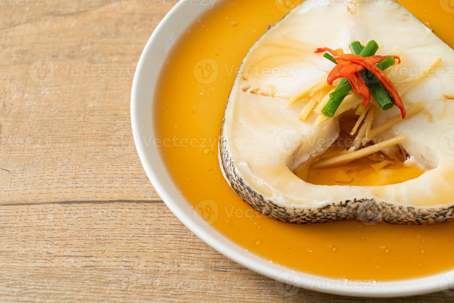 Steamed Cod Fish with Soy Sauce 2705607 Stock Photo at Vecteezy
