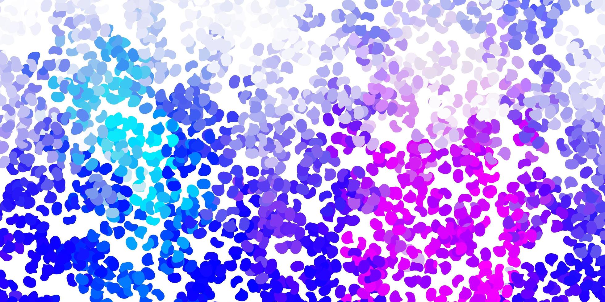 Light pink blue vector texture with memphis shapes