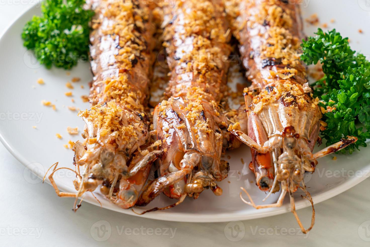 Fried Mantis Shrimp with Garlic photo