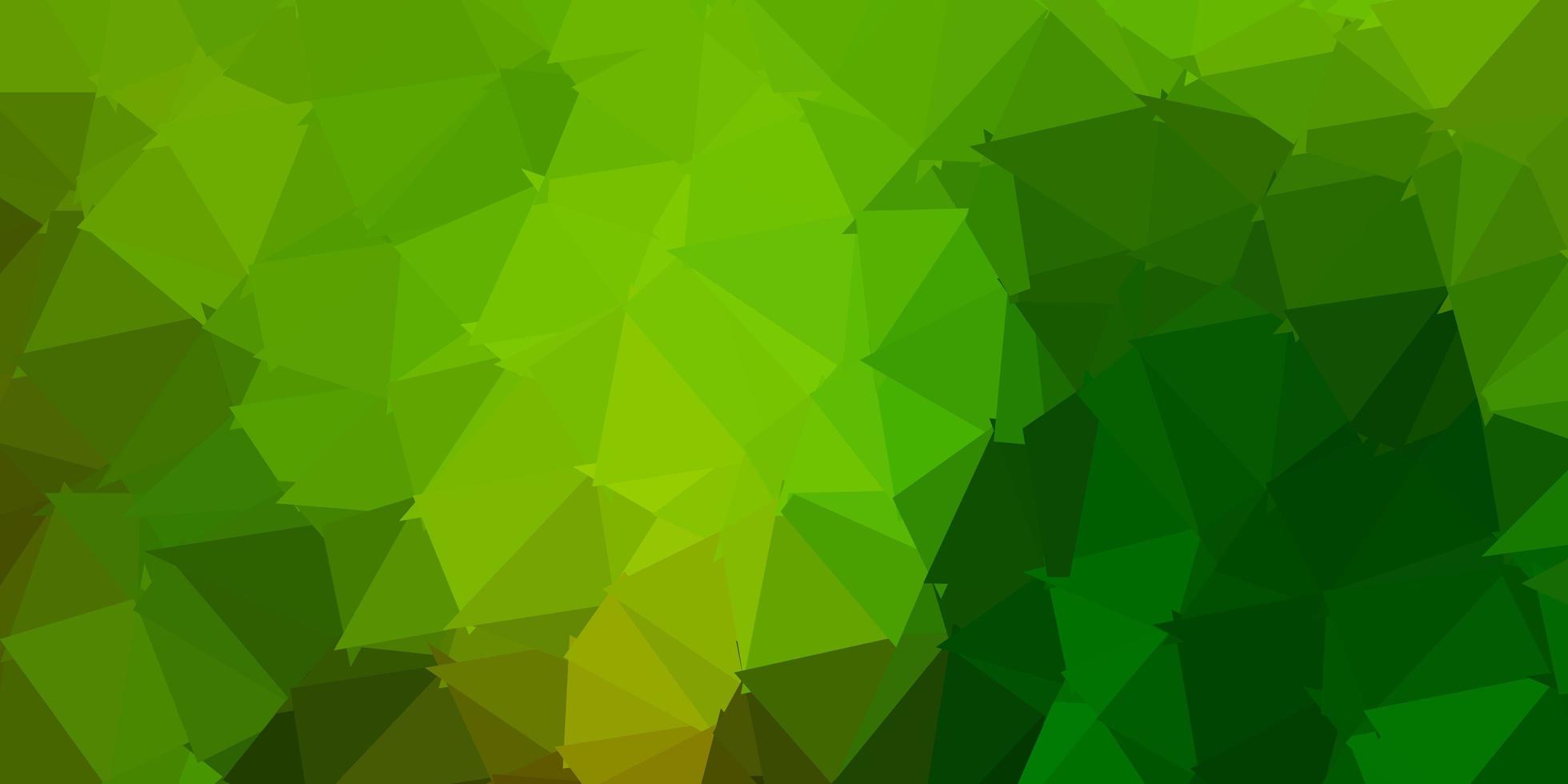 fondo poligonal vector amarillo verde oscuro