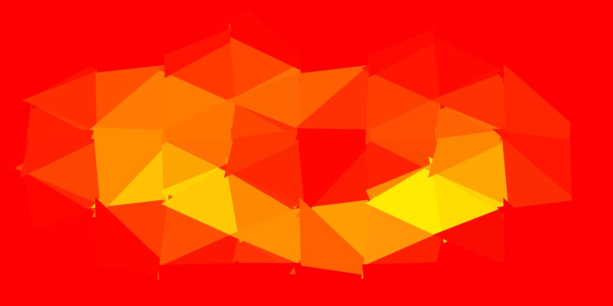 Light orange vector triangle mosaic pattern