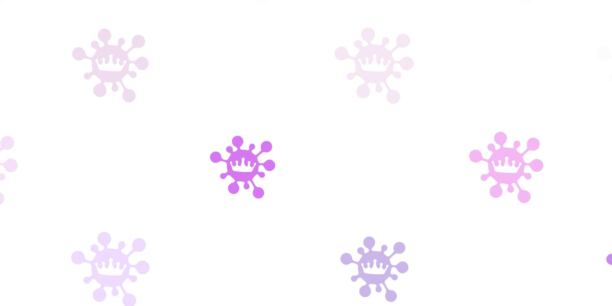 Light pink vector texture with disease symbols