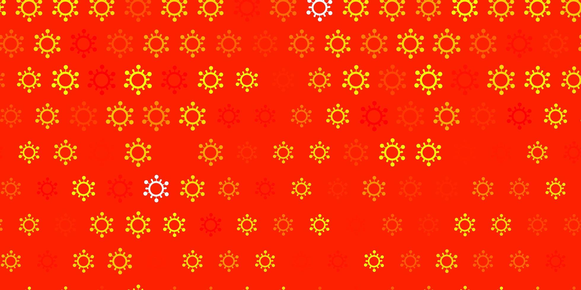 Light orange vector background with covid19 symbols