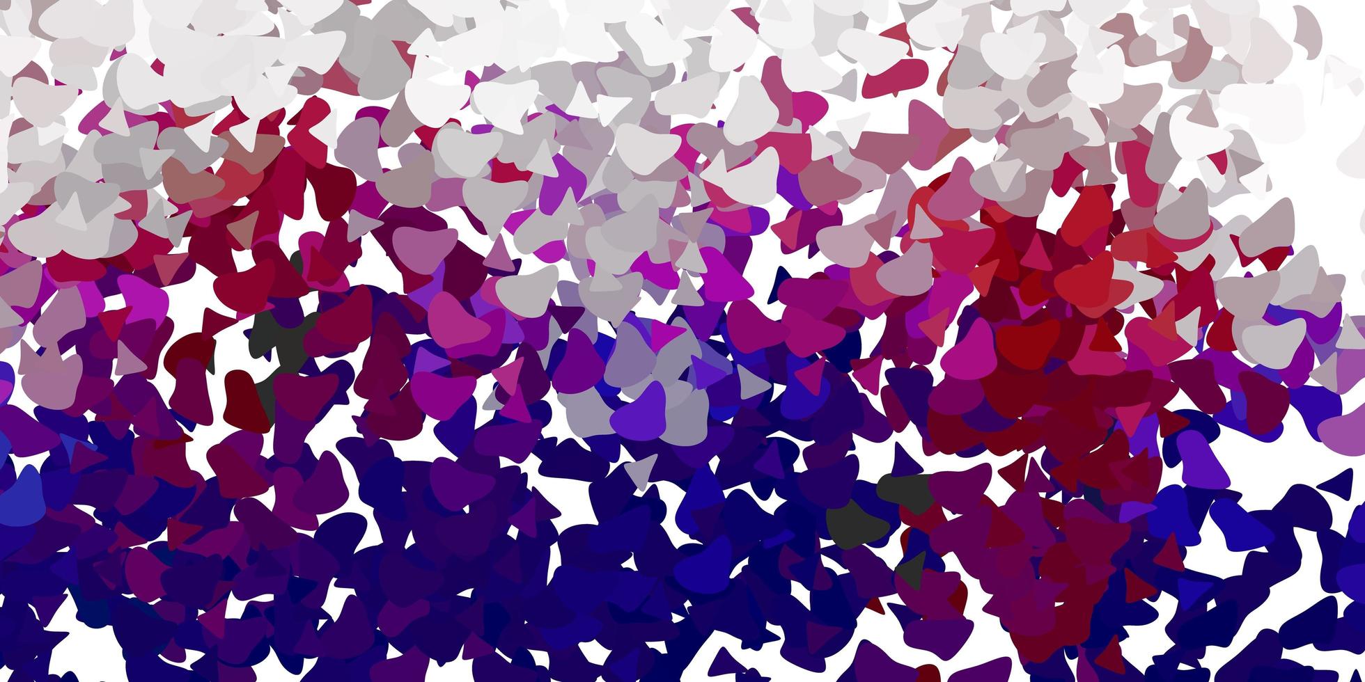 Light pink red vector background with random forms