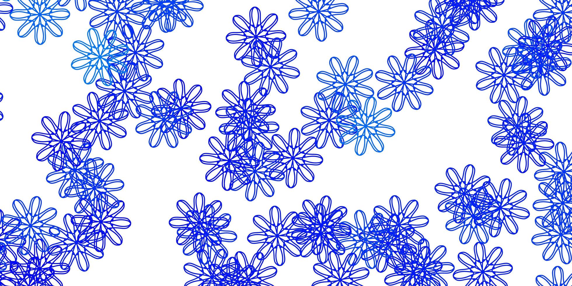 Light BLUE vector natural layout with flowers