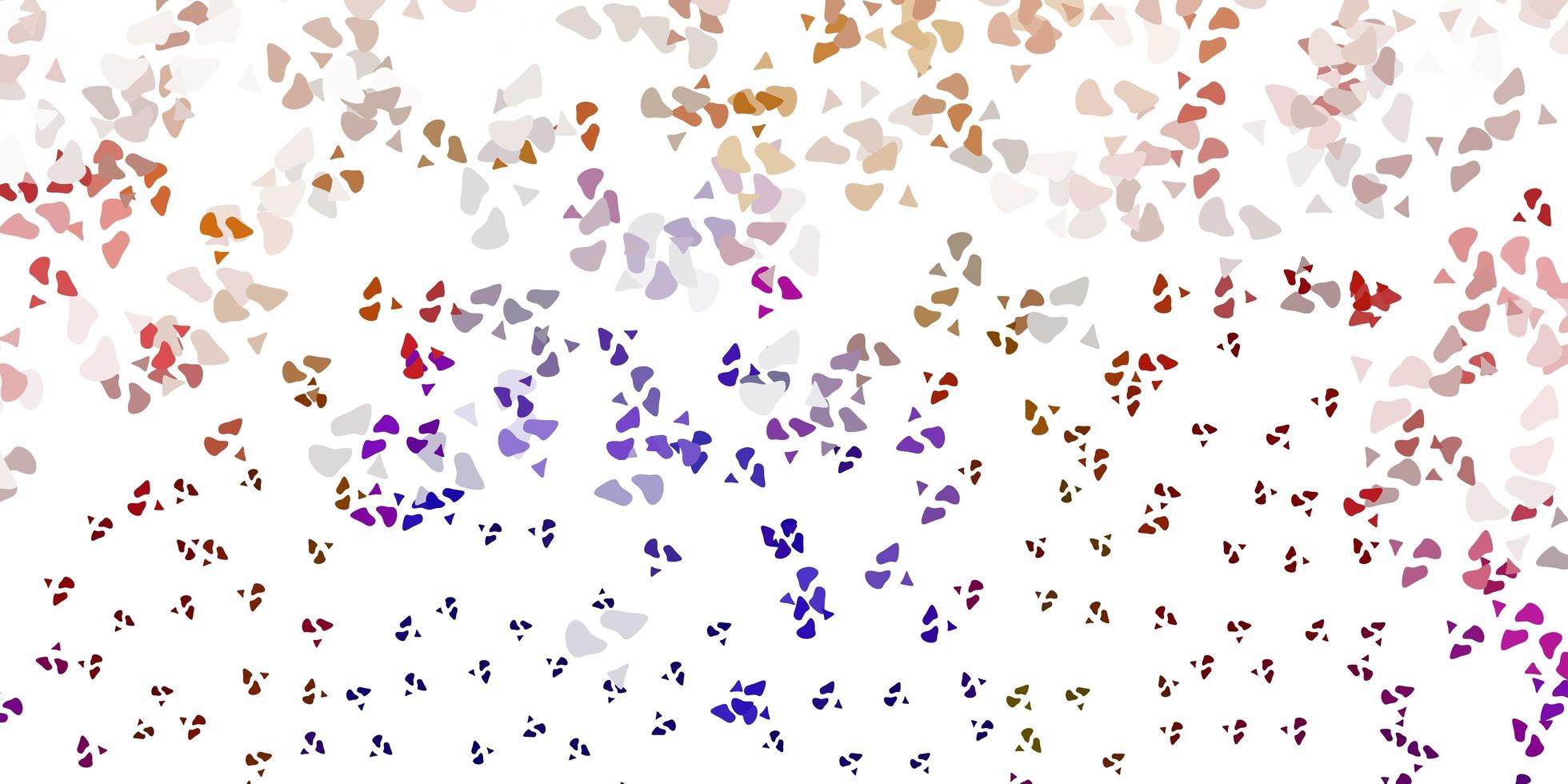 Light multicolor vector template with abstract forms