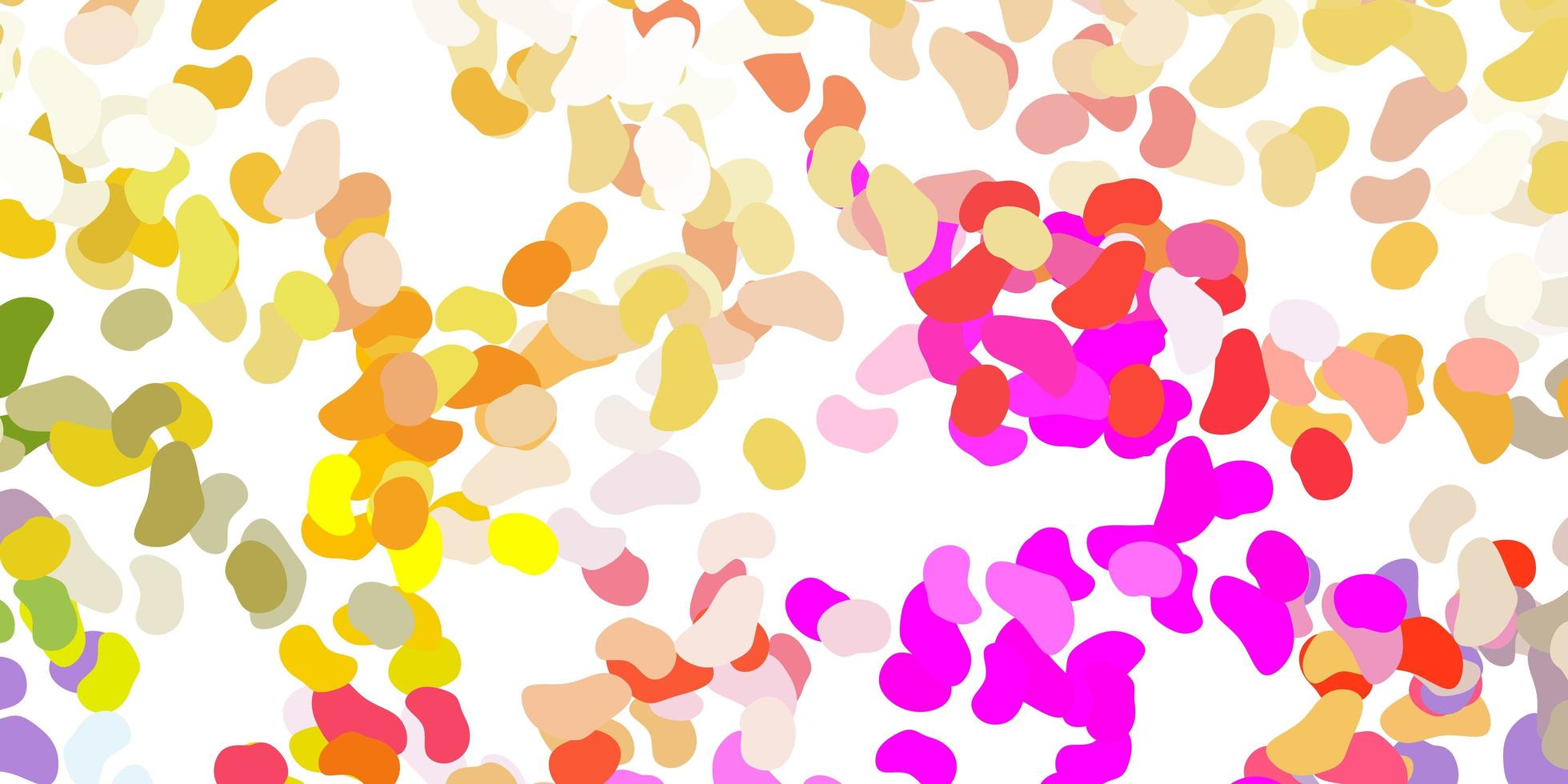 Light multicolor vector background with random forms