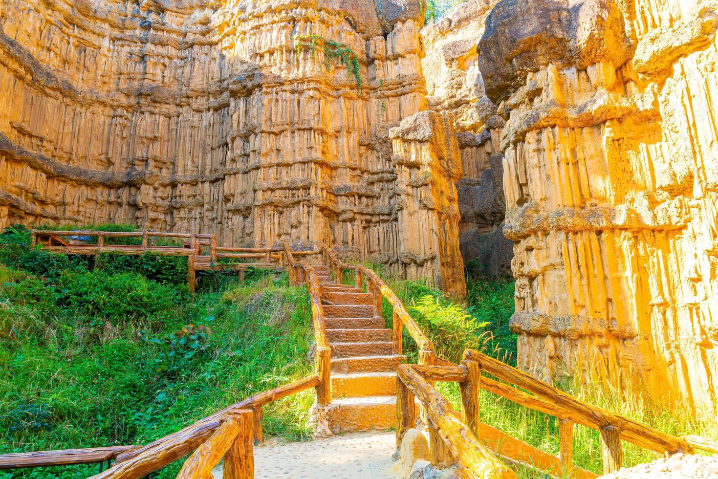 Pha Chor or the Grand Canyon Chiangmai in Mae Wang National Park, Chiang Mai, Thailand photo