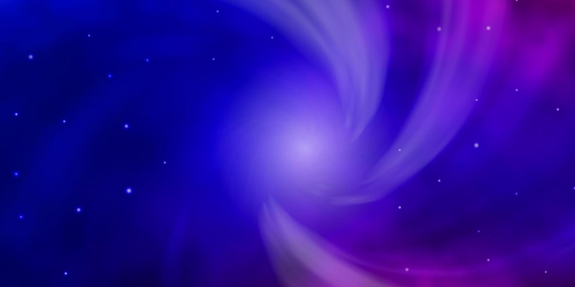 Light Blue Red vector texture with beautiful stars