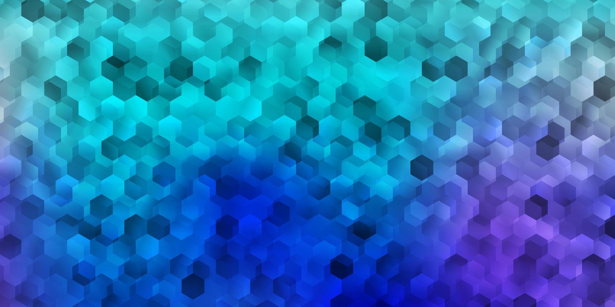 Light pink blue vector backdrop with a batch of hexagons