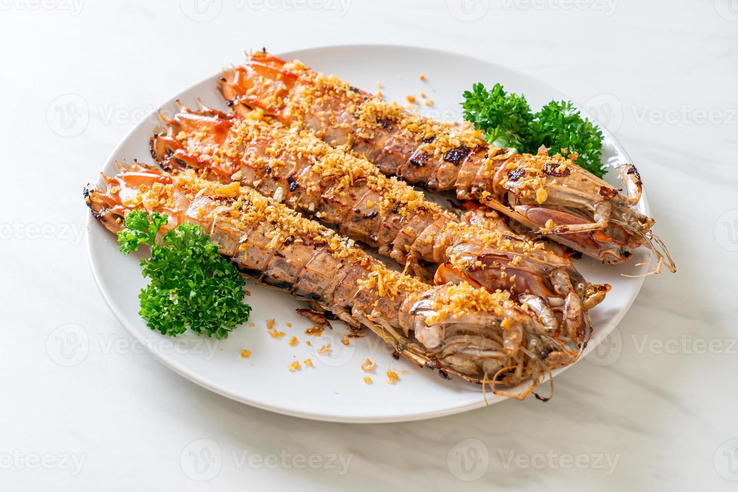 Fried Mantis Shrimp with Garlic photo