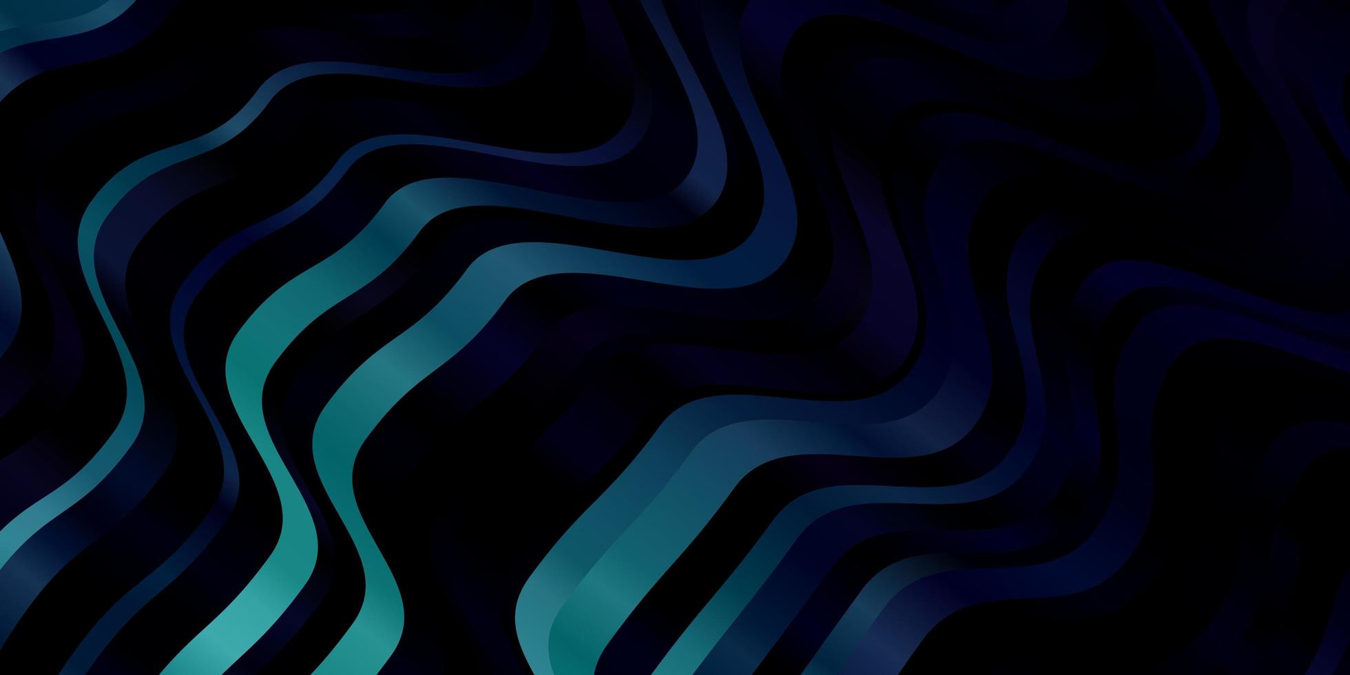 Dark Blue Green vector backdrop with bent lines