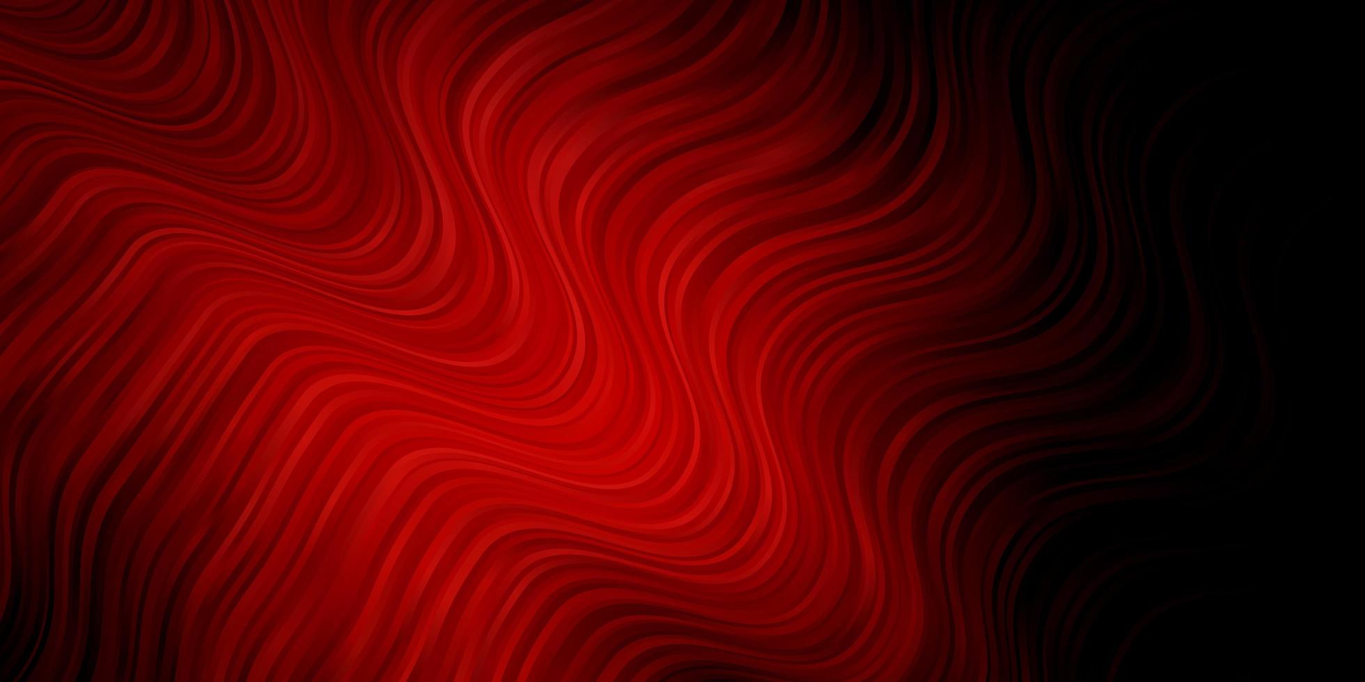 Dark Red vector texture with curves
