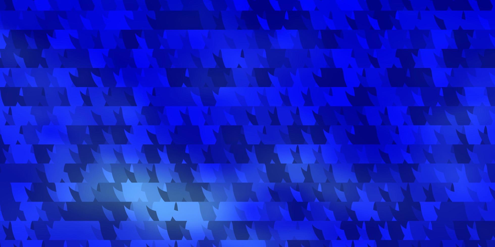 Plantilla de vector azul claro con triángulos de cristales