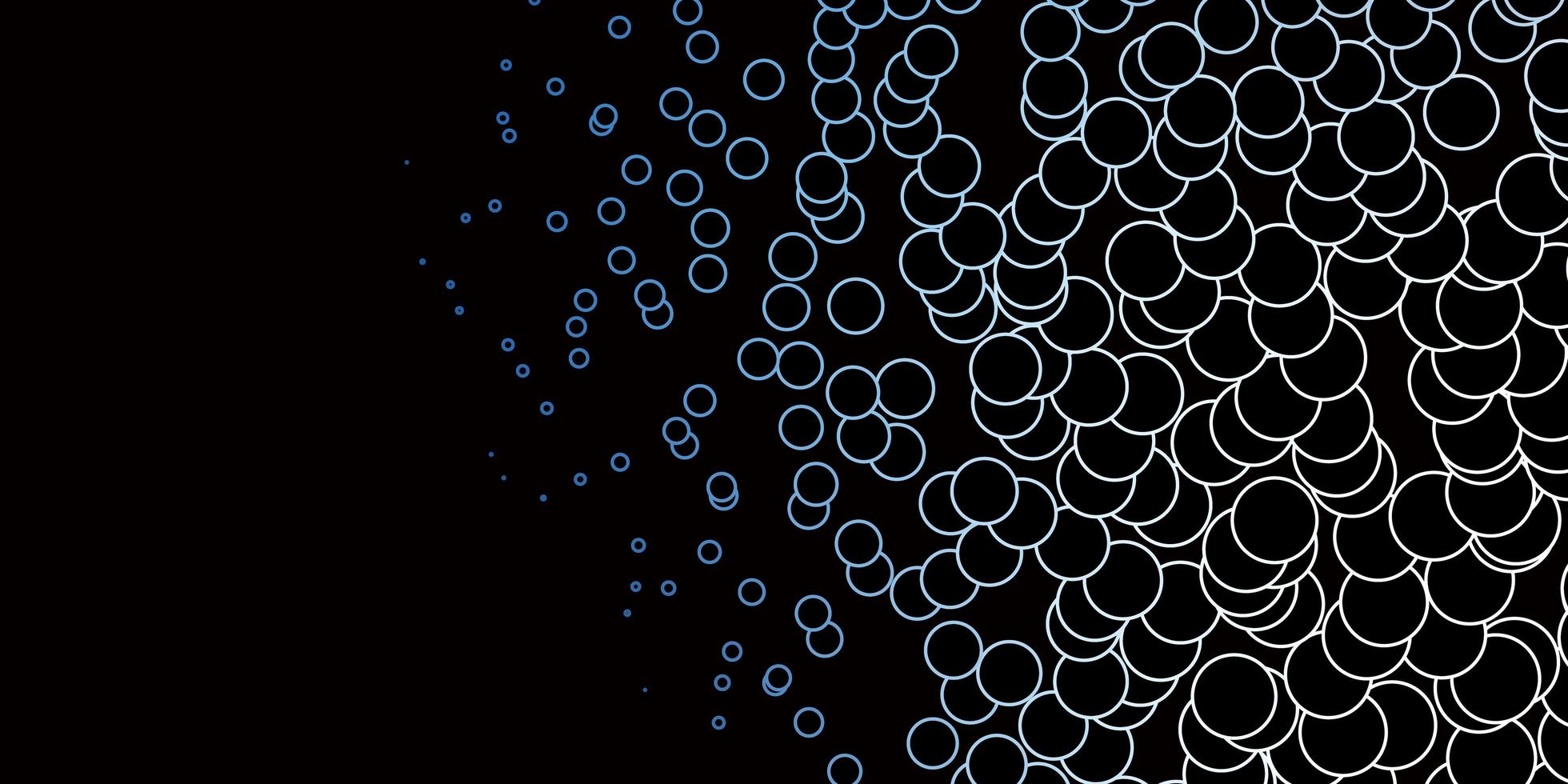 Dark BLUE vector pattern with circles