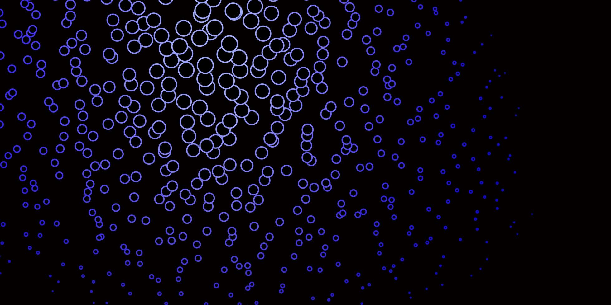 Dark Purple vector background with circles