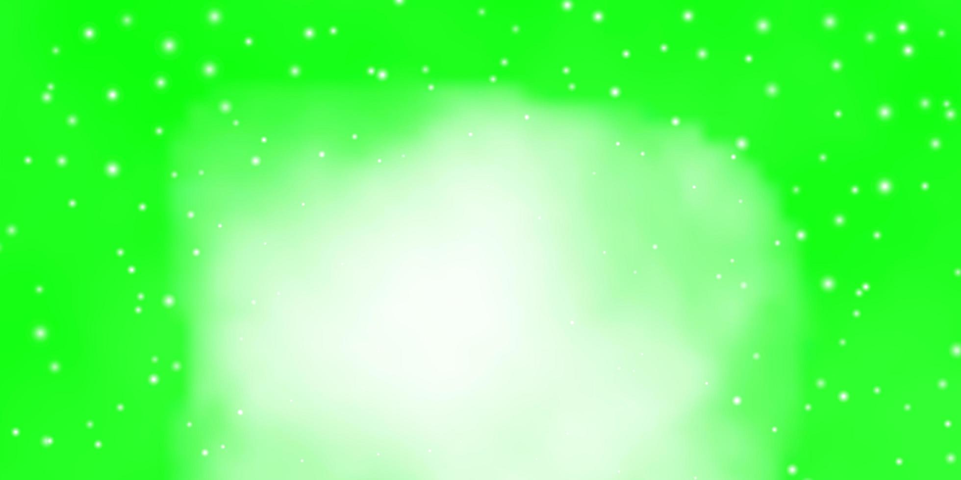 Light Green vector template with neon stars