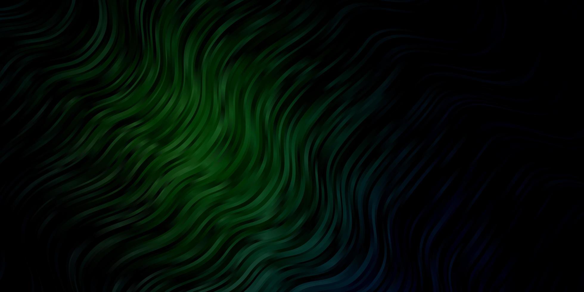 patrón de vector verde oscuro con líneas