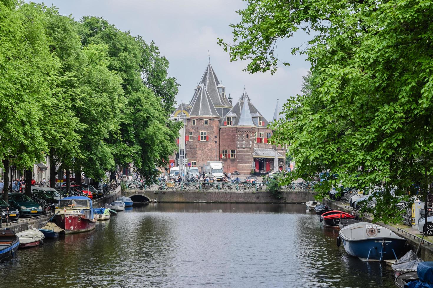 The beautiful Amsterdam in june photo