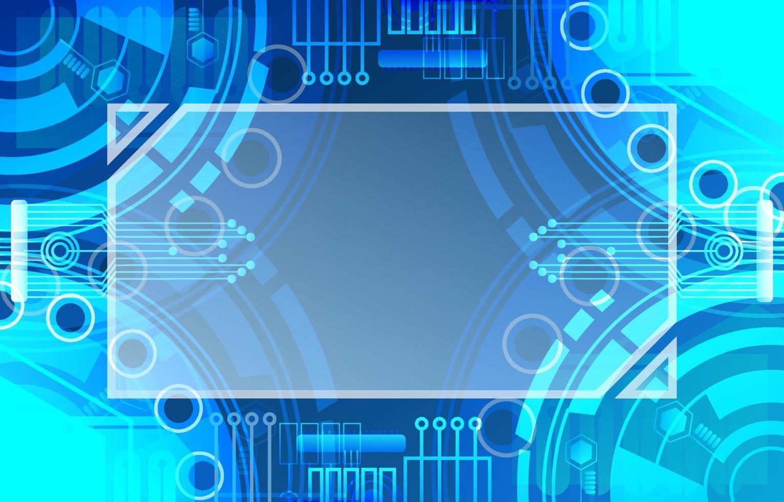 Abstract Blue Techno Background vector