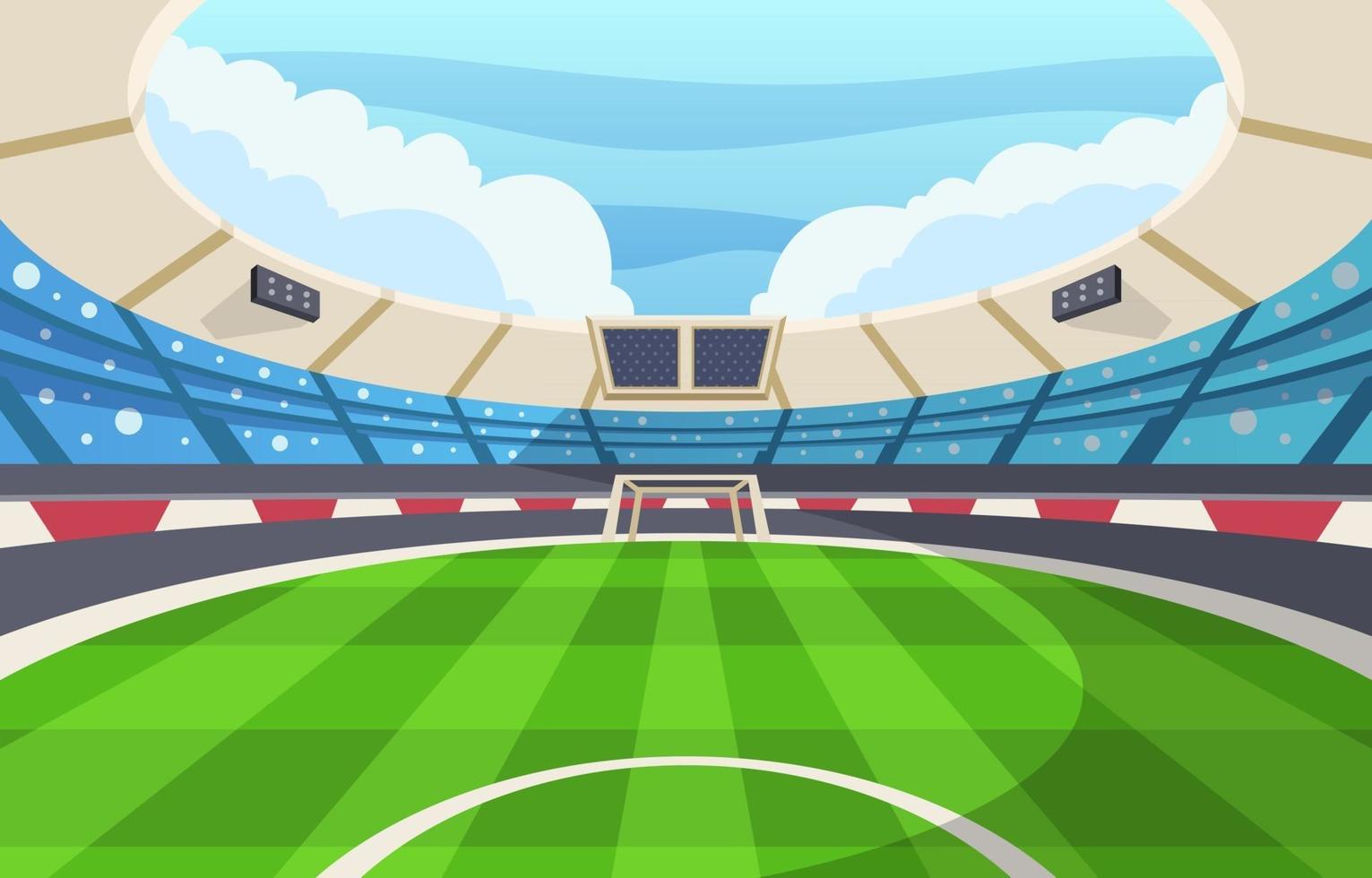 estadio de futbol vector